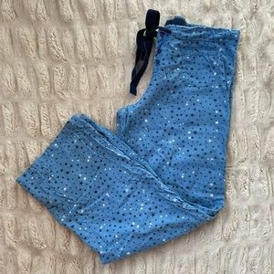 PINK Victoria’s Secret Blue Star Drawstring Pajama Pant Y2K